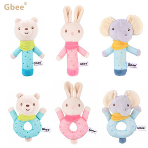 Giocattolo di peluche in cotone biologico per bambini educazione precoce <span class=keywords><strong>bambola</strong></span> a sonaglio per bambini 0-<span class=keywords><strong>1</strong></span> <span class=keywords><strong>anno</strong></span> - Product Image 4