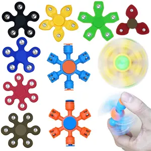 Grosir lucu anak-anak mainan dekompresi yang berisi dilapisi bola baja kecemasan jari dewasa kecemasan Fidget Spinner