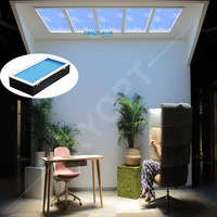 Fenêtre artificielle de lucarne de Faux de voyant de Coelux LED 6500K Design industriel contemporain carré IP44 pour des applications de cuisine
