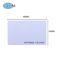 Vente en gros Stock Puce OEM 13.56MHz RFID Carte à puce RFID Puce PVC Carte de proximité vierge intelligente