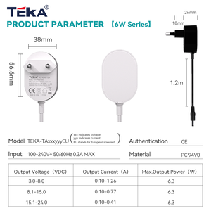 Carcasa para Disco Duro Externo, Lector de Tarjetas, Longitud de Cable Personalizable, Tamaño de Conector DC, Negro/Blanco, para Molde Privado, Logotipo Personalizado, 5W, EE. UU. - Product Image 5