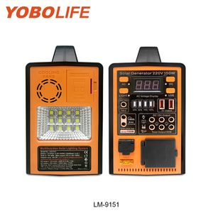 요보라이프 휴대용 태양광 발전소 150W 태양광 가정용 발전기 110V 220V AC/DC 전원 공급 실내외 휴대용 태양광 키트 - Product Image 3