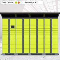 Casier à colis électronique numérique assemblé avec écran tactile, prise en charge API, configuration personnalisée, utilisation commerciale fiable