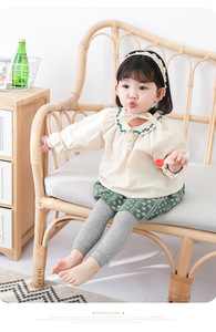 Hot Bán Cô Gái Mùa Xuân Và Mùa Thu Mới Đàn Hồi Pantyhose Bé Trẻ Em Giản Dị Quần 9-Điểm Xà Cạp - Product Image 6