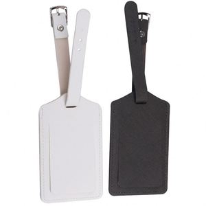 White Vegan Leather <b>Tag</b> Embroidered 'Mrs. Mr.' Wedding Design Sublimation Metallic Main <b>Travel</b> <b>Tags</b> for Luggage - Product Image 2
