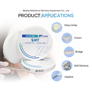 Bianco 18mm enorme A1 A2 A3 colore porcellana materiale ceramico laboratorio dentale CAD CAM prezzo blocco Zirconia con il tuo Logo - Product Image 2