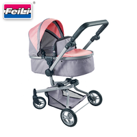 Poussette et landau multifonction 2-en-1 Dollri Starri Instagram Hot avec berceau réglable et poignée – Poussette de luxe pour poupées