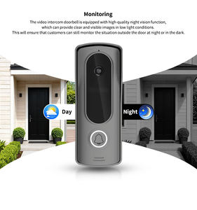 2-draads videodeurtelefoon 1 set=2*F5+B16 10 inch TFT touchscreen 1024*600 Px IP65 intercomsysteem binnenmonitor eenvoudige aansluiting 2-draads - Product Image 3