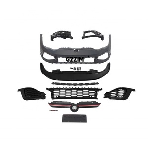 Kit carrosserie en plastique GZZIM de haute qualité pour VW Golf 8 GTI Noir brillant Couleur personnalisée Pièces automobiles - Product Image 2