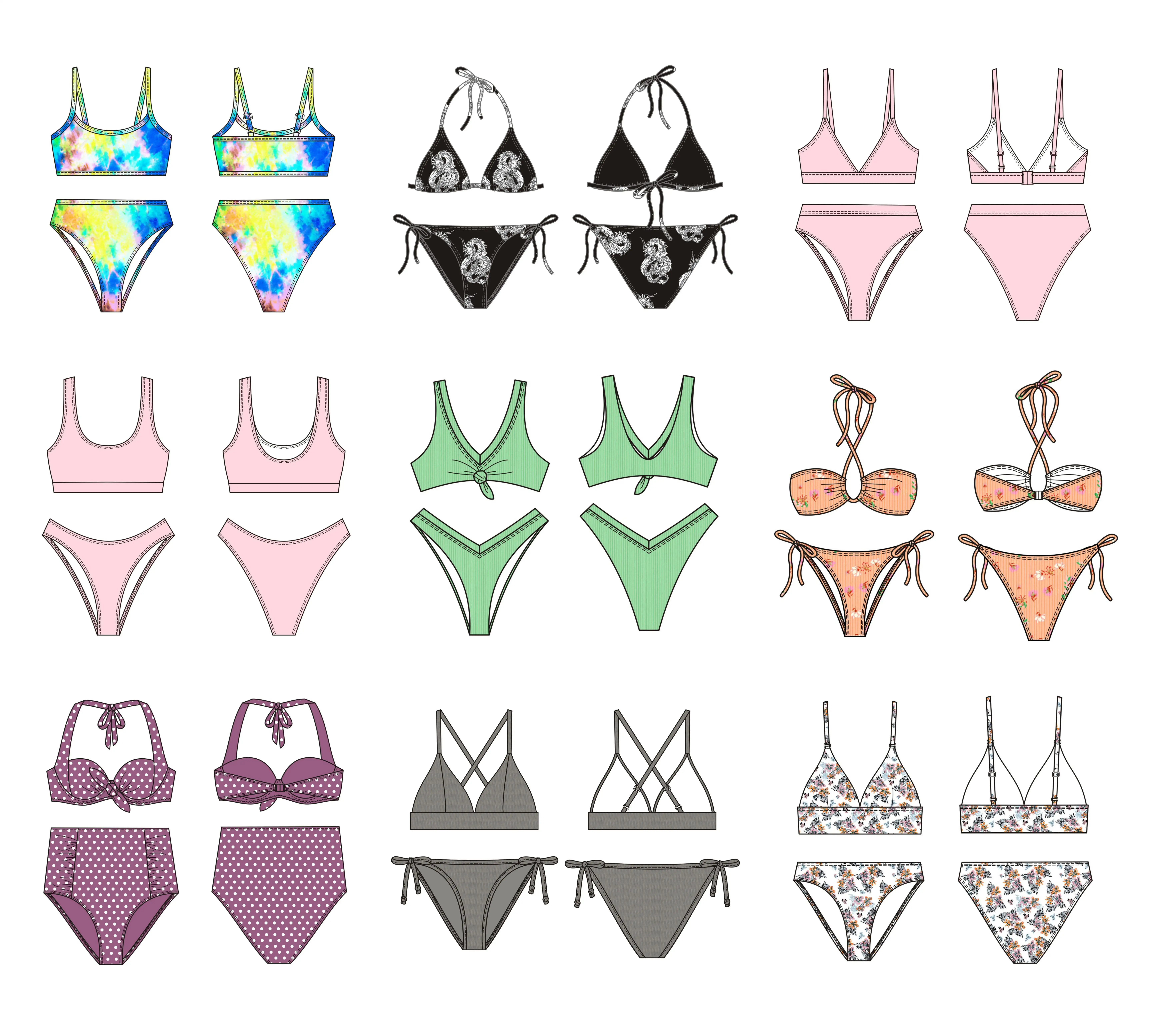 Factory Direct &Amp Beachwear Bikini Swimwear Brazilian Brands Bikinis Designer Swimsuits For Women
