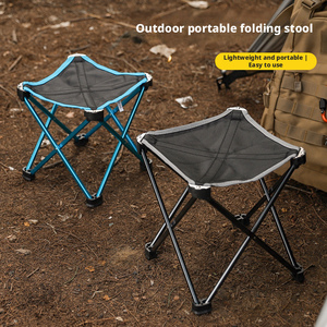 Taburete <span class=keywords><strong>Plegable</strong></span> de Aleación de Aluminio Ultraligero para Exteriores, Taburete de Pesca, Banco Esquinero Multifuncional, Silla de Camping, Sillón de Masaje Grande - Product Image 2