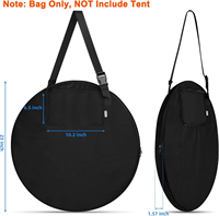 Tente de douche portable pour l'intimité, légère, avec sangle d'épaule de rechange, compatible avec les toilettes portables, housse de rangement pour le voyage, le camping et la plage