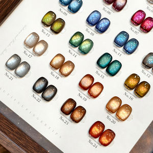 MIMAGPIE เจลทาเล็บแม่เหล็กแบบใหม่ ปราศจากสาร HEMA และ TPO สำหรับฤดูใบไม้ร่วงและฤดูหนาว 24 สี ลอกออกได้ด้วยน้ำยาล้างเล็บ ยูวี เจลสำหรับตกแต่งเล็บ สำหรับร้านทำเล็บ - Product Image 4