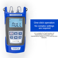 GUANGYAN SGOT04 Mini OTDR de Fibra Óptica VFL de Alta Precisión 1310 1550nm con Conector SC, Herramienta de Medición y Prueba para Redes FTTX