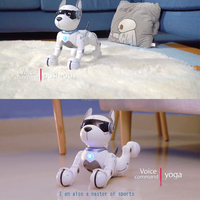 Jouet robot chien programmable Lucky Toys, télécommande, fonction tactile, commande vocale pour enfants