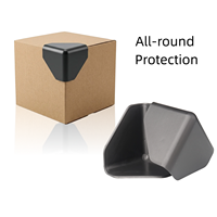 Protections d'angle en plastique épaissi pour boîtes d'expédition, emballages postaux, protections triangulaires résistantes aux chocs sur trois côtés