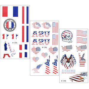 <span class=keywords><strong>Tatouage</strong></span> temporaire personnalisé à transfert d'eau, motif drapeau de <span class=keywords><strong>rugby</strong></span>, thème Halloween, dessin animé, pour jeux de fête, vente en gros - Product Image 4