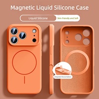 Coque souple en silicone liquide magnétique anti-chute pour iPhone 18 Pro Max/18 Pro/17/17 Pro/17 Pro Max/17 Air/16/16 PLUS/16 Pro