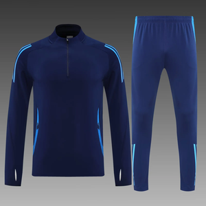 स्वेटसूट निर्माता प्रीमियम कस्टम लोगो आधा ज़िप ट्रैकसूट 2 टुकड़ा एथलेटिक सेट पुरुष स्वेटर सूट - Product Image 2