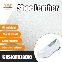 Cuir PU rigide antistatique résistant aux rayures de 2,0 mm pour chaussures de sécurité, conforme à la norme EN ISO 20345 S1, cuir microfibre imperméable
