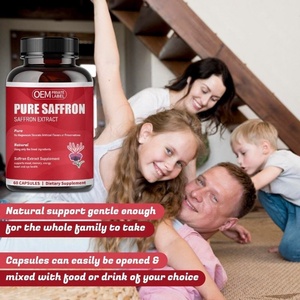 OEM ODM Ceylon <b>Cinnamon</b> and <b>Cardamom</b> for Mood & Memory, Eye Health-Saffron Extract Capsules with Black Pepper - Product Image 3