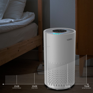 Purificateur d'<span class=keywords><strong>air</strong></span> électrique portable intelligent Tuya App WiFi en plastique pour animaux domestiques, chambre à coucher, filtre HEPA H13, élimine la poussière et la fumée - Product Image 3