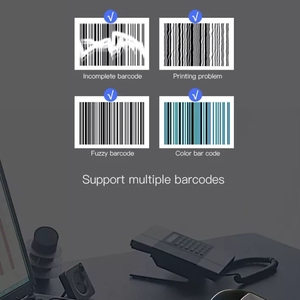 Công nghiệp di động 1D 2D QR Máy quét mã vạch không dây cầm tay Đầu đọc mã vạch với đứng - Product Image 6