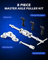 Kit d'outils de démontage de roulement d'essieu arrière et ensemble de marteau à inertie |   Kit d'extraction de joints d'essieu et de roulements avec marteau à inertie et fourche