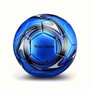 Ballon de football personnalisé en PU taille 5 avec logo sur mesure pour l'entraînement, les matchs et les jeux sportifs - Product Image 1