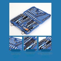 Ensemble d'outils de réparation automobile de 216 pièces, ensemble de clés à cliquet et de douilles professionnelles pour la réparation automobile