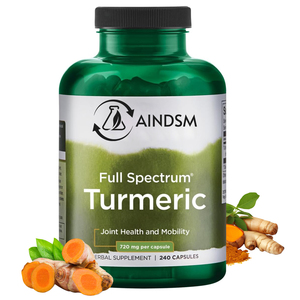 Cápsulas de Cúrcuma y Ginseng a Granel, Cápsulas Antioxidantes de Cúrcuma y Curcumina, Refuerzo del Sistema Inmunitario, Cápsulas de Cúrcuma con Pimienta Negra - Product Image 1