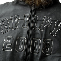 Veste en cuir véritable pour homme d'hiver sur mesure, veste en cuir décontractée pour homme avec capuche en fourrure