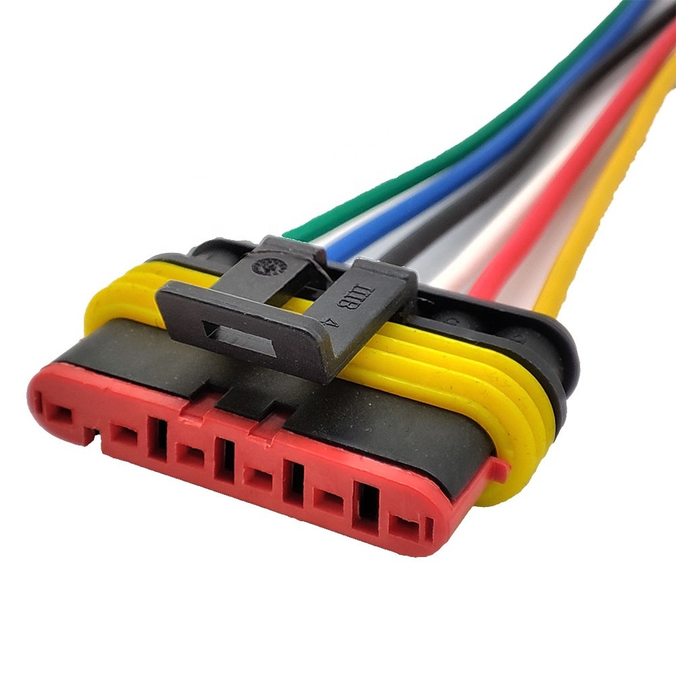 282090-1 6 Way Electric Lock Plug Connector Harness For Fiat Palio Tc 106.1089