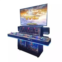 Mesin Game ikan, 4 pemain 55 inci permainan menembak ikan meja ikan