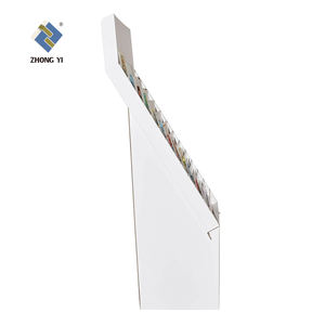 Süpermarket promosyon oluklu mukavva dergi sergi rafı Lays kitap zemin sergi rafı - Product Image 2