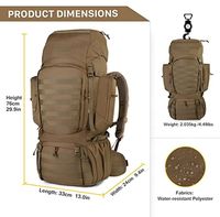 Sac à dos tactique 70l Molle chasse sac à dos Sport cyclisme escalade voyage tactique randonnée sacs à dos