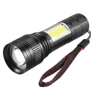 Helius High Quality Strong Light Zoom Aluminum Flashlight Outdoor Portable Multi-Light USB Rechargeable T6 LED Flashlight