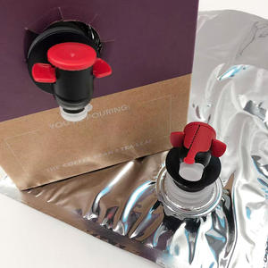 Embalaje de aluminio de grado alimenticio 2L, bolsa recerrable a prueba de fugas, bolsas para bebidas, bolsa en caja con válvula para café, vino tinto - Product Image 2