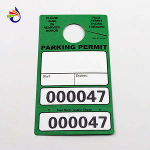 لاصقات مفرغة لتعليق رخصات الركن لاصقات مؤقتة فارغة لوصول السيارات لاصقات معلقة لإدارة ركن المركبات - Product Image 1