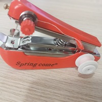 Mini machine à coudre manuelle portable Kit de couture créatif multifonctionnel domestique par modèle Springcome en plastique