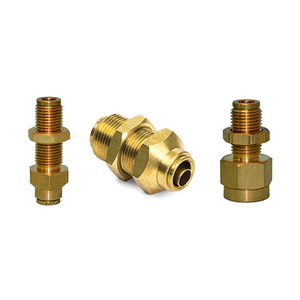 Brass Plumbing Fittings 40mm Maximum Diameter Industrial Grade CNC Machined For Hose Connections - Product Image 5