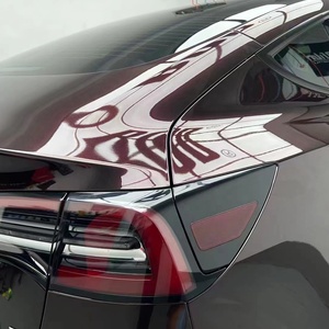 WRAPMASTER 1.52*17m autocollant PET Tourmalie rouge brillant vinyle autocollant brillant rouge vinyle Wrap - Product Image 5