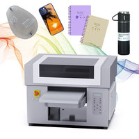 Imprimante industrielle A3UV, ventilateur pliable, insigne, médaille, imprimante DTF UV à jet d'encre pour autocollant, petite machine d'impression individuelle de bureau