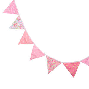 Розовый День Святого Валентина хлопковый баннер с принтом натянутого флага домашний декор Вымпел на открытом воздухе Свадебная вечеринка Детский сад овсянка - Product Image 2