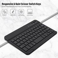 Casing Keyboard kulit PU Folio, casing Keyboard untuk Samsung Galaxy Tab A7 Lite 8.7 inci 2021 SM-T220 T225 dengan Keyboard nirkabel yang dapat dilepas