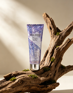 Tubo Squeeze Personalizzato per Lozione Corpo con Stampa a Colori, Motivo Iridescente Viola, Tubo ABL con Tappo a Vite Argento Lucido per Prodotti Skincare - Product Image 4