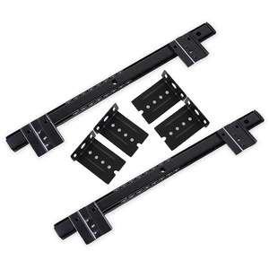 Thickened Hanging Keyboard <b>Drawer</b> Slide Rails 1.8mm Silent Damping Buffer 2 Section For Desk Use - Product Image 2