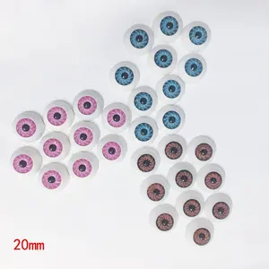 Oem fábrica diretamente 20mm personalizado olhos de vidro bjd boneca olhos sd boneca olhos