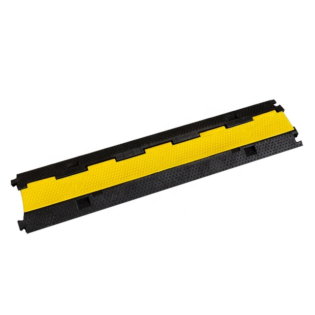 1 Channel Wholesale Roadway Heavy Duty Yellow Jacket Rubber Cable Protector
