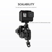 Support de téléphone portable pour moto et vélo, étanche, antichoc, rotatif à 360°, avec fonction antivol